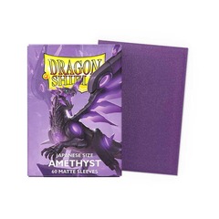 Dragon Shield - 60 Japanese Size Matte Sleeves Amethyst
